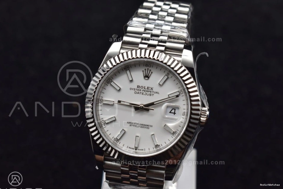 SA Chic 126334 41 Steel 1:1 Stick Jubilee Bracelet on 645 904L White Dial DateJust DIWF Best Edition 1010